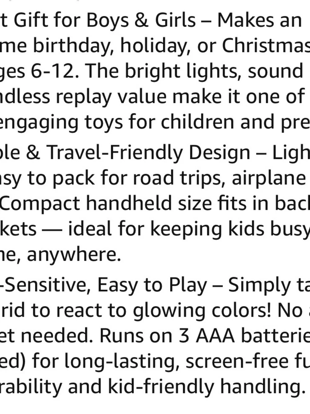 NEW Intellect Fun Pad Ages 6-12 Arcade Action Mobil Game 8 Games Included !